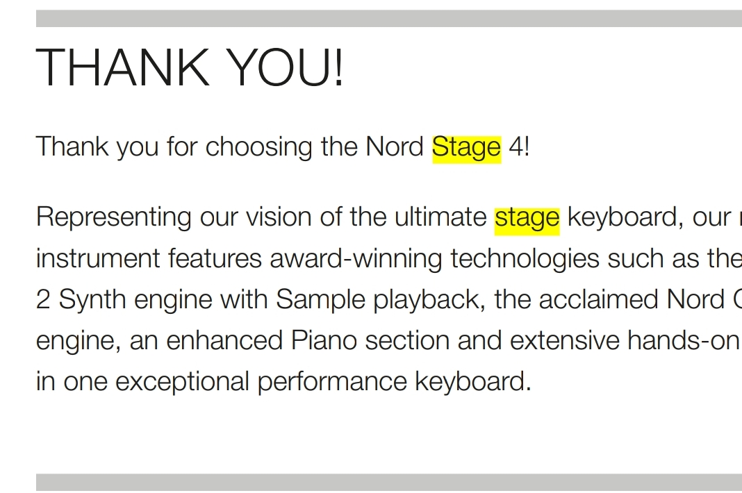 Nord Stage 4